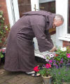 Reproduction early medieval Benedictine monk's woollen robes and linen under garments produced for a professional costumed heritage interpreter Size: full length